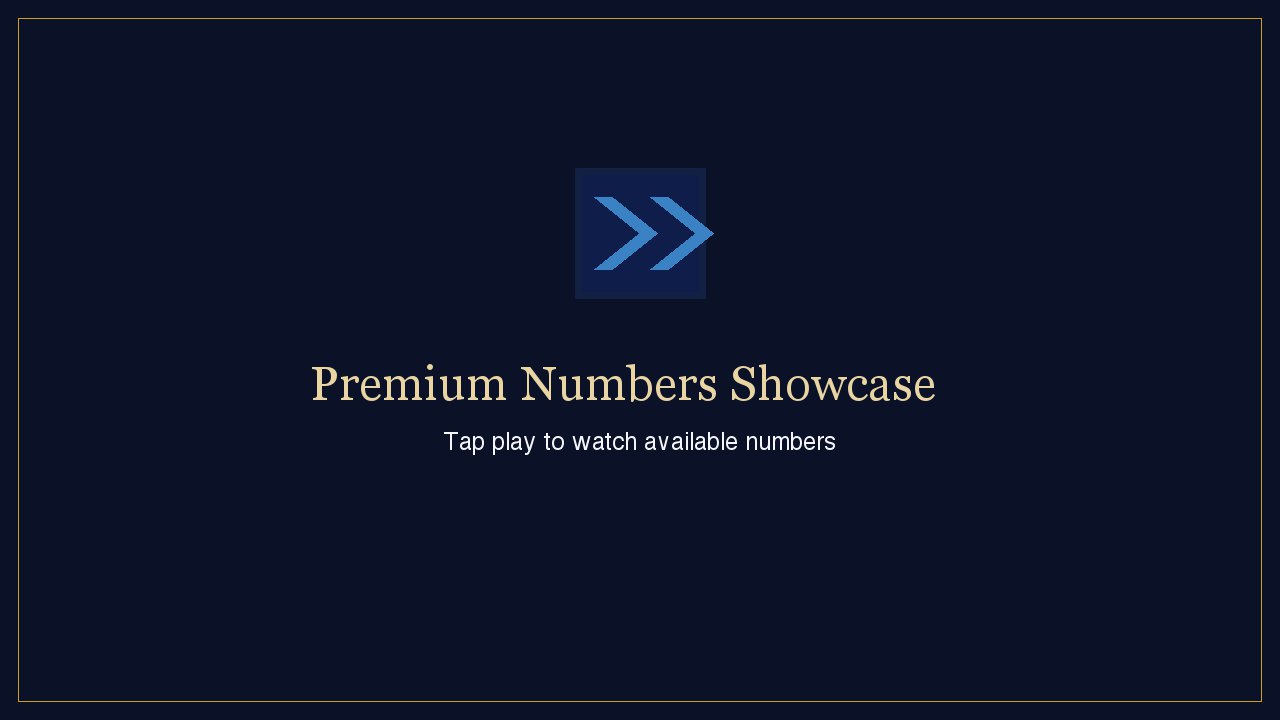 Premium Numbers Showcase